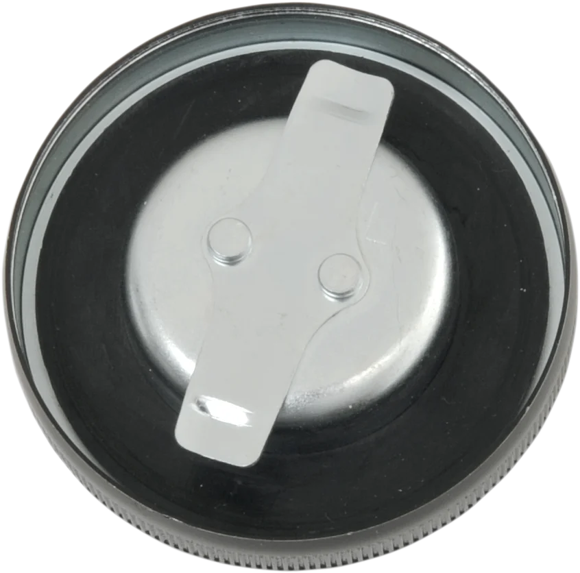 Gas Cap - Non-Vented - Gloss Black DragSpecialties 012761 - Side View