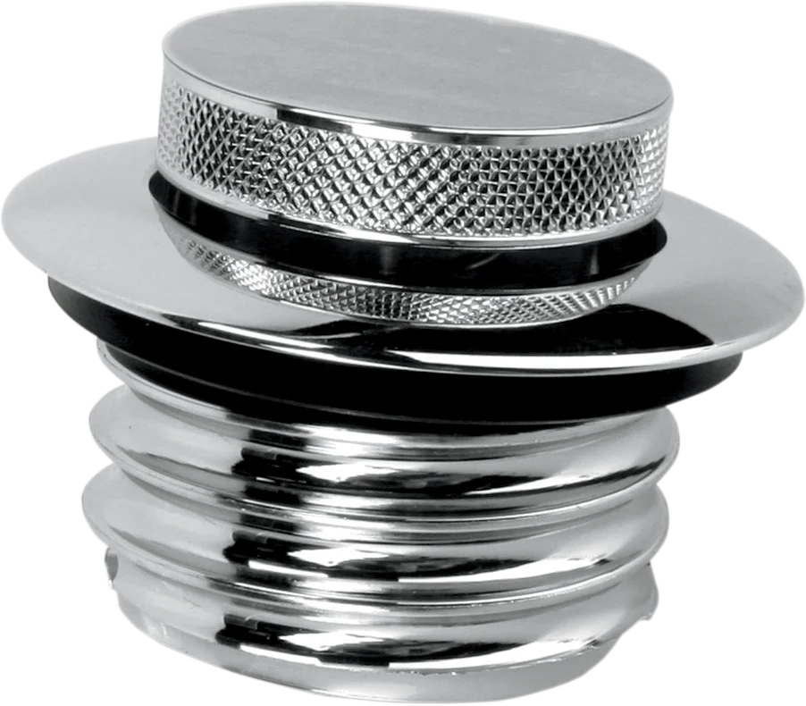 Gas Cap - Non-Vented Pop-Up - Chrome DragSpecialties 03-0329-B1 - Side View