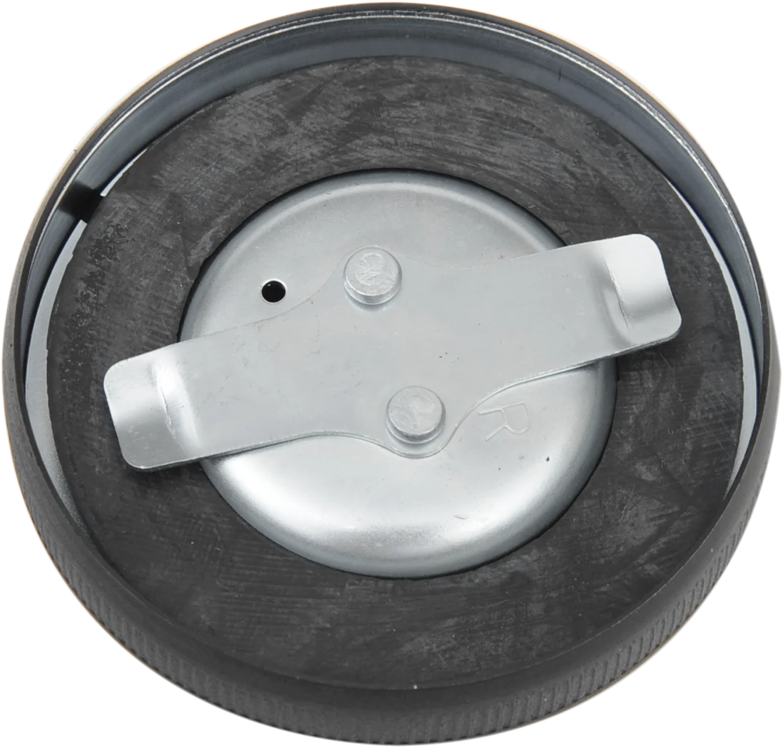 Gas Cap - Vented - Matte Black DragSpecialties 012560 - Side View
