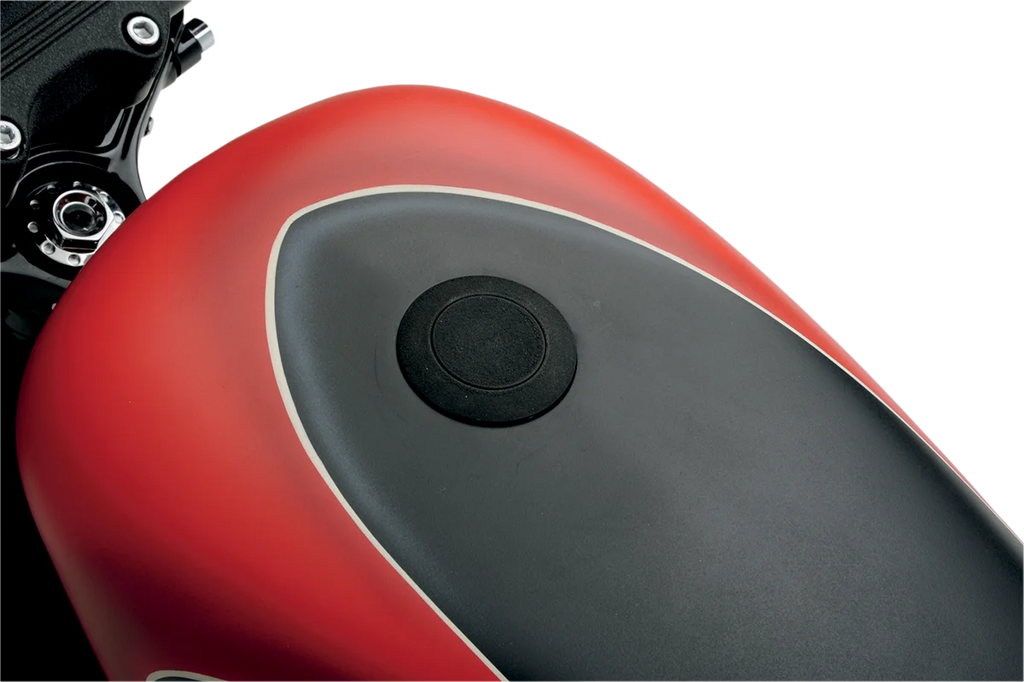 Gas Cap - Vented Pop-Up - Black Wrinkle DragSpecialties T03-0339B-A - Back View