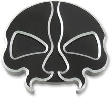 Load image into Gallery viewer, Gas Cap - Vented - Split Skull - Black DragSpecialties 78048B - Main Product View