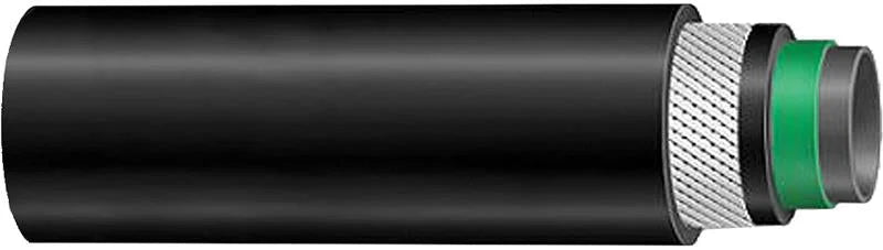 Gates 3/8in x 25 feet (Reel) 225 PSI Barricade Fuel Injection Hose w/ GreenShield Technology - Back View