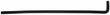 Load image into Gallery viewer, Gates 40inch L x 0.75inch ID -40 to 275 Deg F 90 Degree Molded Heater Hose - Main Product View