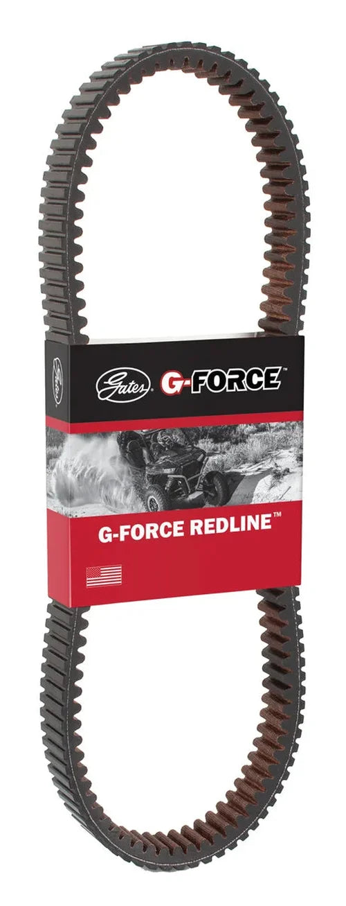 Gates 2017-15 Polaris RZR XP 999cc Drive G-Force RedLine CVT Belt - Back View