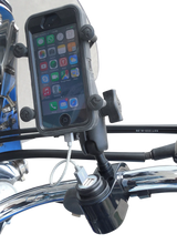 Load image into Gallery viewer, Gears Dual USB Charger - 1" Ball Mount - Black - Back View