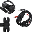 Load image into Gallery viewer, Gears Dual USB Charger - 1" Ball Mount - Chrome - Main Product View