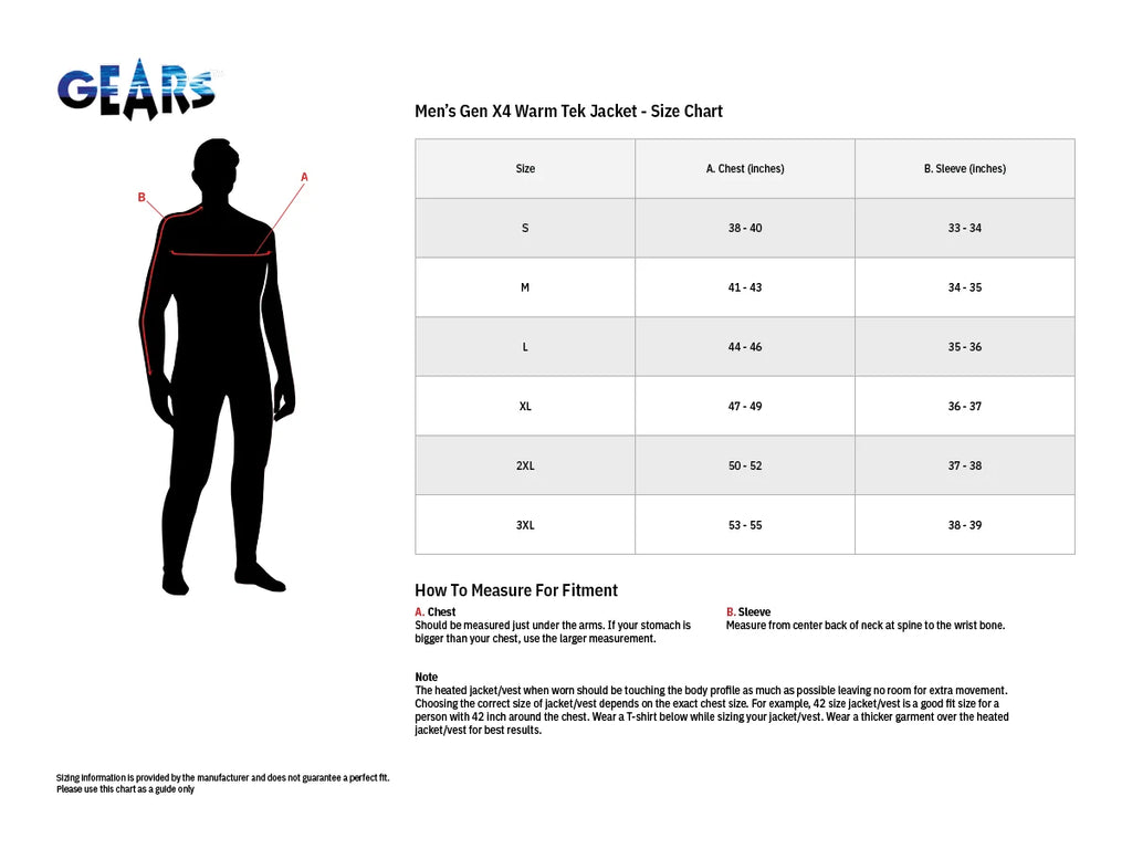 Gears Gen X-4 Heated Chaps - Black - 31 100330-1-31 - Detail View