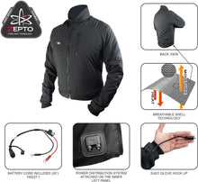 Load image into Gallery viewer, Gears Gen X-4 Heated Jacket Liner - Black Small 100310-1-S - Back View