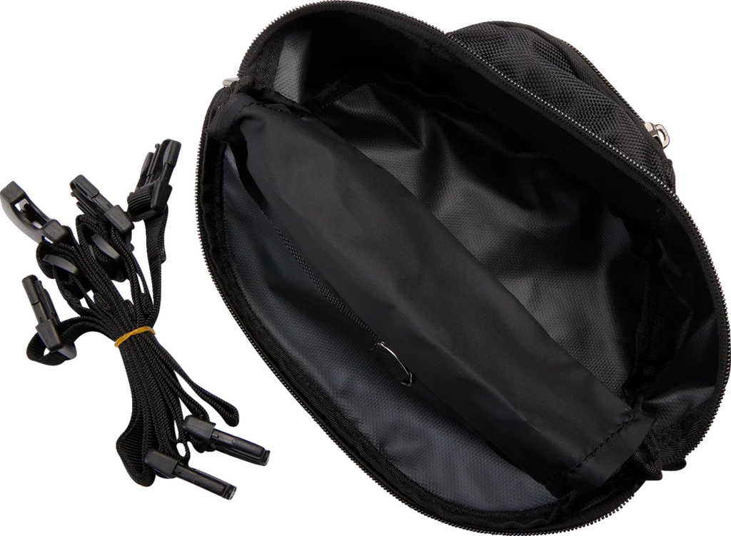 Gears Handlebar Bag - Black - Side View