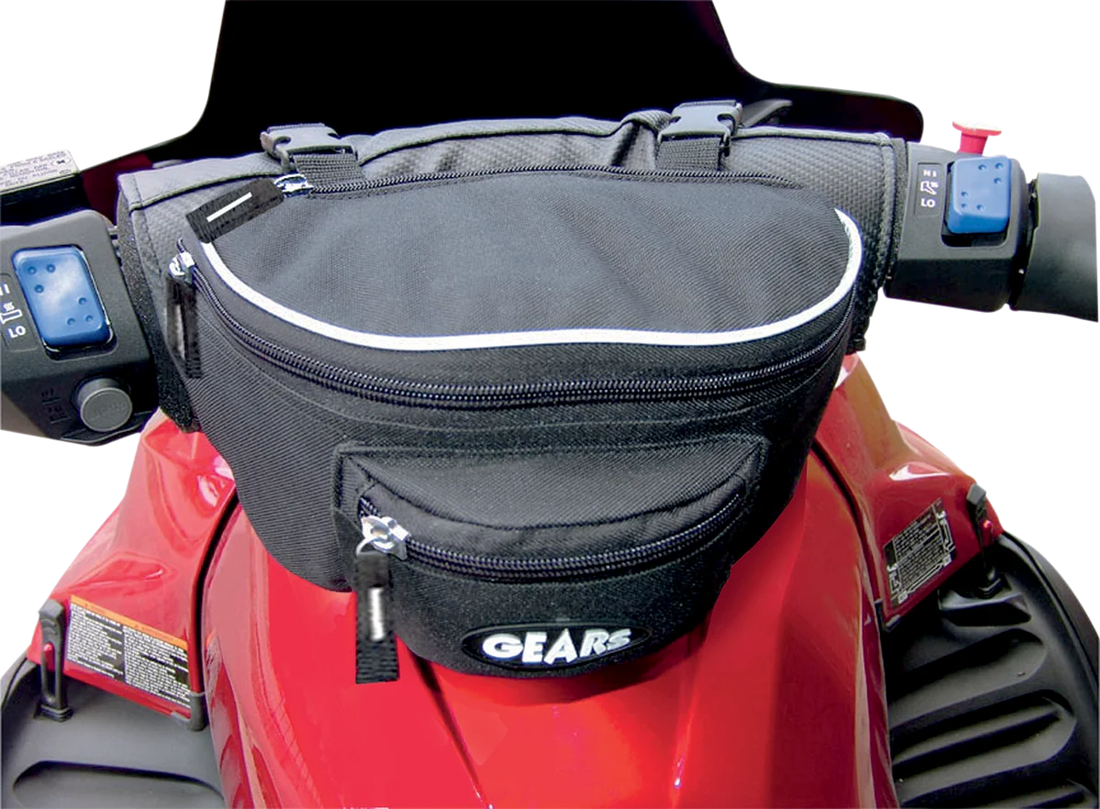 Gears Handlebar Bag - Black - Back View