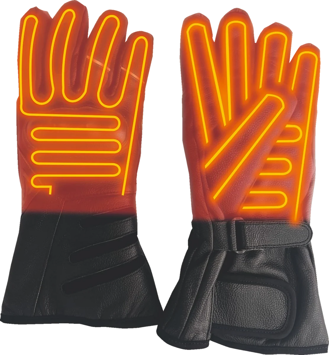 Gears Knuckle Armor Heated Gloves - Medium - Side View