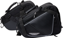 Load image into Gallery viewer, Gears Luggage Side Bags - Black - Main Product View