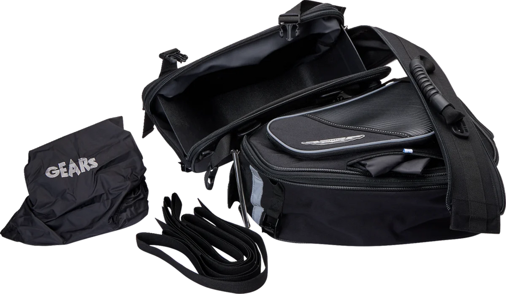 Gears Luggage Side Bags - Black - Side View