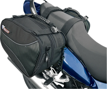 Load image into Gallery viewer, Gears Mini Side Bag Luggage - Black - Back View