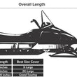 Load image into Gallery viewer, Gears Snowmobile Cover - XL - Installation View