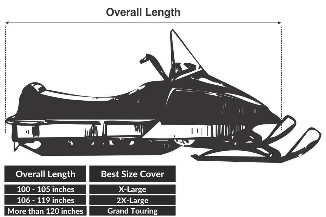 Gears Snowmobile Cover - XL - Installation View