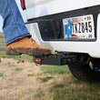 Load image into Gallery viewer, Gen-Y 2.5in Shank 3/4in Pin Holes Only Compatible w/32K Mega-Duty 500lb Capacity Serrated Hitch Step - Side View