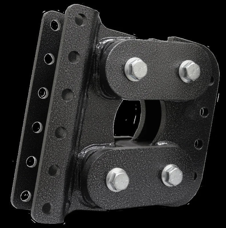 Gen-Y Contractor Torsion-Flex Channel Mount Trailer Coupler (1K-1.7K TW 16K Towing) - Side View