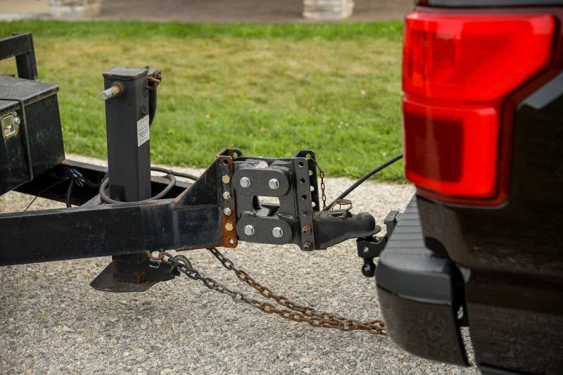 Gen-Y Contractor Torsion-Flex Channel Mount Trailer Coupler (2K-3.5K TW 32K Towing) - Back View