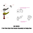 Load image into Gallery viewer, Gen-Y Dodge Plate Style Puck Safety Chain Anchor Assembly - Pair - Main Product View