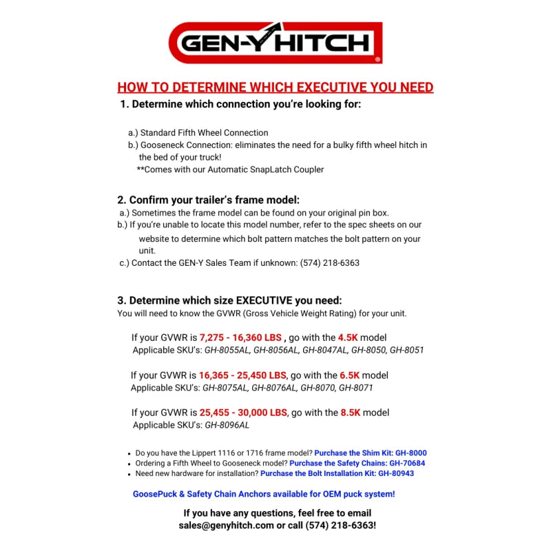 Gen-Y Executive Torsion-Flex Auto Rhino 5th Wheel Pin Box Rep w/Gooseneck 2-5/16in Coupler - Additional View 5