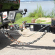 Load image into Gallery viewer, Gen-Y Glyder Torsion-Flex 2in Shank 6in Drop 7K Hitch w/Ball Platform/1in Diameter Mounting Hole - Back View