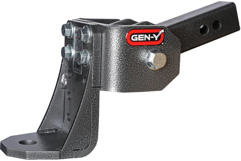 Gen-Y Glyder Torsion-Flex 2in Shank 6in Drop 7K Hitch w/Ball Platform/1in Diameter Mounting Hole - Installation View