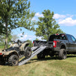 Load image into Gallery viewer, Gen-Y Heavy-Duty 10ft Aluminum Loading Ramps 15in x 120in 5K Capacity Per Ramp - Pair - Back View