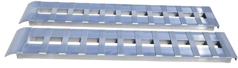 Gen-Y Heavy-Duty 6ft Aluminum Loading Ramps 14in x 72in 3K Capacity Per Ramp - Pair - Installation View