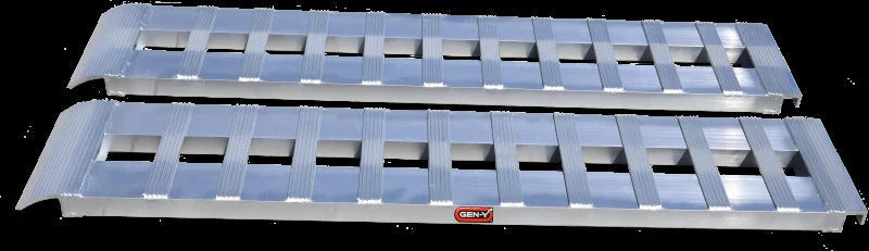 Gen-Y Heavy-Duty 7ft Aluminum Loading Ramps 14in x 84in 3K Capacity Per Ramp - Pair - Main Product View
