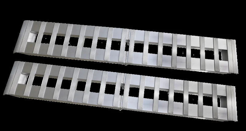 Gen-Y Heavy-Duty 8ft Aluminum Foldable Loading Ramps 15in x 96in 3K Capacity Per Ramp - Pair - Main Product View