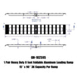 Load image into Gallery viewer, Gen-Y Heavy-Duty 8ft Aluminum Foldable Loading Ramps 15in x 96in 3K Capacity Per Ramp - Pair - Installation View