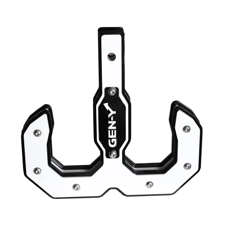 Gen-Y Hulk 2.0 16K Tow Hook 2in Shank - Black/White - Main Product View
