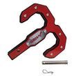 Load image into Gallery viewer, Gen-Y Hulk 2.0 16K Tow Hook 2in Shank w/GH-099 Pin/GH-011 Clip - Black/Red - Main Product View