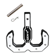 Load image into Gallery viewer, Gen-Y Hulk 2.0 16K Tow Hook 2in Shank w/GH-099 Pin/GH-011 Clip - Black/White - Side View