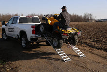 Load image into Gallery viewer, Gen-Y Lightweight 6.5ft Aluminum Loading Ramps 12in x 78in 600lb Capacity Per Ramp - Pair - Side View