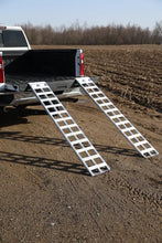 Load image into Gallery viewer, Gen-Y Lightweight 6.5ft Aluminum Loading Ramps 12in x 78in 600lb Capacity Per Ramp - Pair - Back View