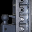 Load image into Gallery viewer, Gen-Y Mega Duty 2.5in Bolt On 9in Drop 3.5K TW 32K Hitch w/GH-0161 Dual-Ball/Pintle Lock - Side View