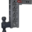 Load image into Gallery viewer, Gen-Y Mega Duty 2.5in Shank 12in Drop 3K TW 21K Hitch w/GH-061 Dual-Ball - Side View