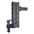 Load image into Gallery viewer, Gen-Y Mega Duty 2.5in Shank 12in Offset Drop 21K Hitch w/GH-061 Dual-Ball/GH-062 Pintle Lock - Installation View