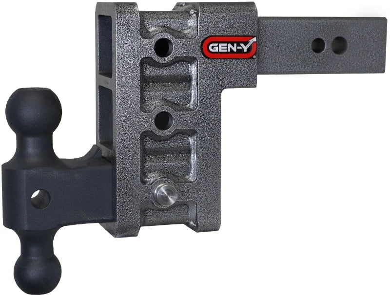 Gen-Y Mega Duty 2.5in Shank 6in Drop 3.5K TW 32K Hitch w/GH-0161 Dual-Ball - Installation View
