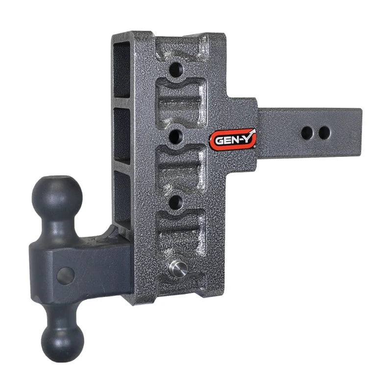 Gen-Y Mega Duty 2.5in Shank 6in Offset Drop 3K TW 21K Hitch w/GH-061 Dual-Ball - Installation View