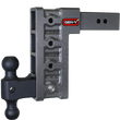 Load image into Gallery viewer, Gen-Y Mega Duty 2.5in Shank 9in Drop 3K TW 21K Hitch w/GH-061 Dual-Ball - Side View