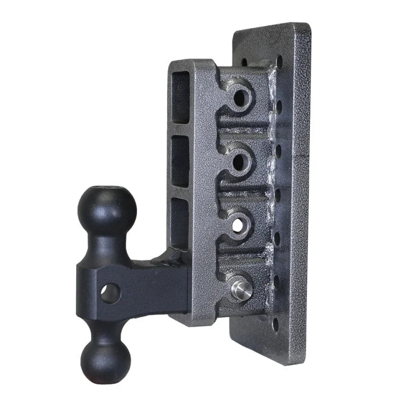 Gen-Y Mega Duty 2in Bolt-On 7.5in Drop 2K TW 16K Hitch w/GH-051 Dual-Ball - Back View
