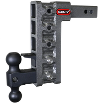 Load image into Gallery viewer, Gen-Y Mega Duty 2in Shank 10in Drop 1.5K TW 10K Hitch w/GH-031 Dual-Ball/GH-032 Pintle Lock - Main Product View