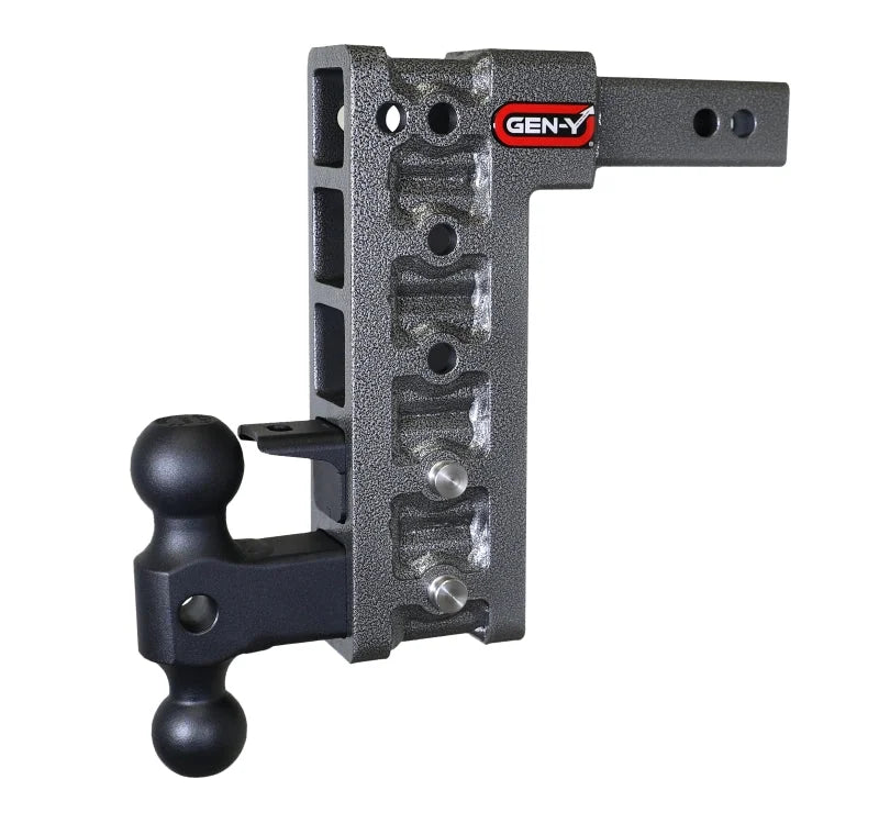 Gen-Y Mega Duty 2in Shank 10in Drop 1.5K TW 10K Hitch w/GH-031 Dual-Ball/GH-032 Pintle Lock - Installation View