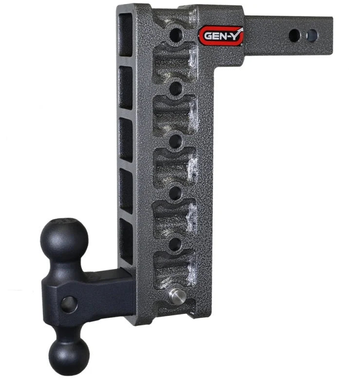 Gen-Y Mega Duty 2in Shank 12.5in Drop 10K Hitch w/Dual-Ball (Use w/Stabilizer Kit GH-0100) - Installation View