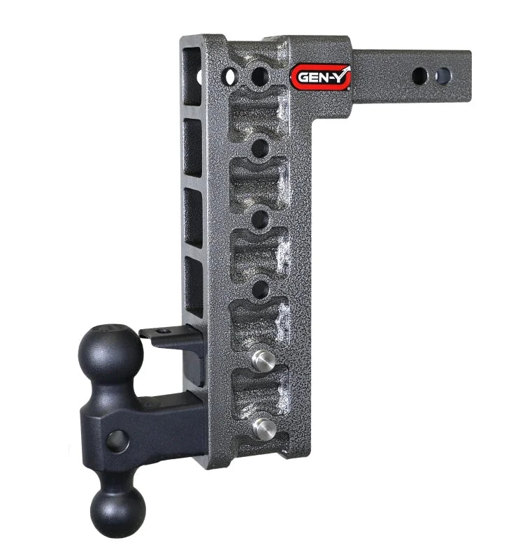 Gen-Y Mega Duty 2in Shank 12.5in Drop 10K Hitch w/GH-031 Dual-Ball/GH-032 Pintle Lock - Installation View