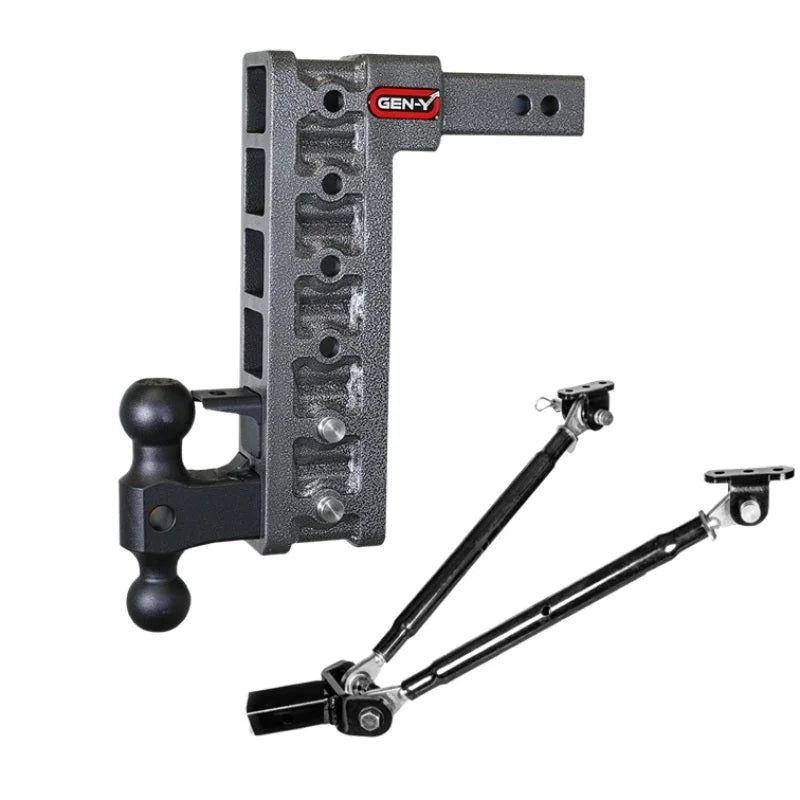 Gen-Y Mega Duty 2in Shank 12.5in Drop 16K Hitch w/Dual-Ball/Pintle Lock - Additional View 5