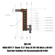 Load image into Gallery viewer, Gen-Y Mega Duty 2in Shank 12.5in Drop 16K Hitch w/GH-051 Dual-Ball - Main Product View